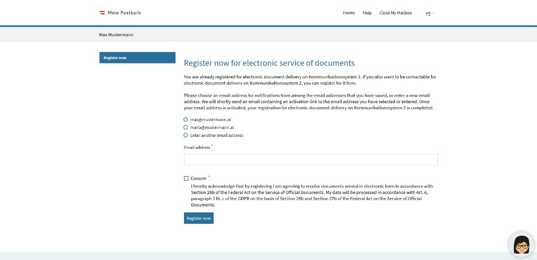 Registration additional system