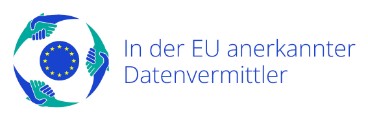 Logo "In der EU anerkannter Datenvermittler"