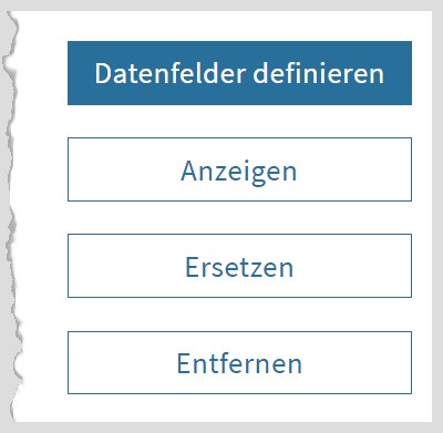 Formular Bearbeitungsoptionen